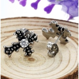 Cercei Unisex Din Titan Cu Cruce, De Calitate Fiabilă