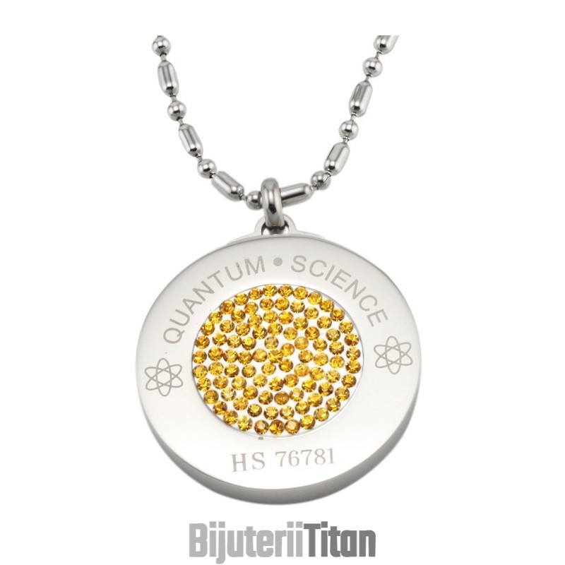 Colier Pelelith Din Titan Cu Diamant, De Încredere În Sănătate Și Reputație Bună