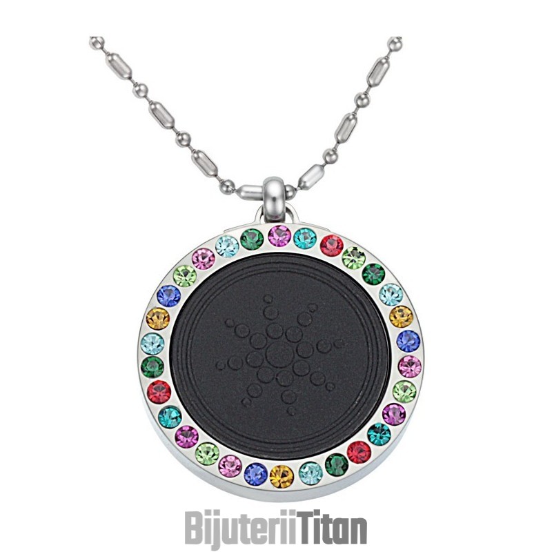 Colier Ușor De Utilizat Din Titan Pelelith Cu Diamant Pentru Sănătate Colier Ușor De Utilizat Din Titan Pelelith Cu Diamant Pentru Sănătate