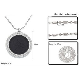 Colier Ușor De Utilizat Din Titan Pelelith Cu Diamant Pentru Sănătate