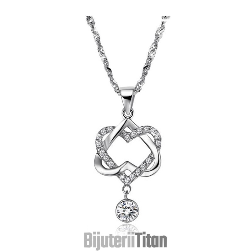 Colier Din Titan Placat Cu Platină, Calitate Stabilă Și Nod Colier Din Titan Placat Cu Platină, Calitate Stabilă Și Nod