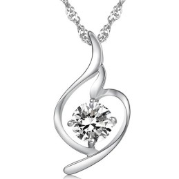 Colier Din Titan Placat Cu Platină, Regina Calității La Modă Feminină, Cu Diamant