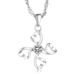 Colier Din Titan Placat Cu Platină De Înaltă Calitate Pentru Femei Cu Diamant
