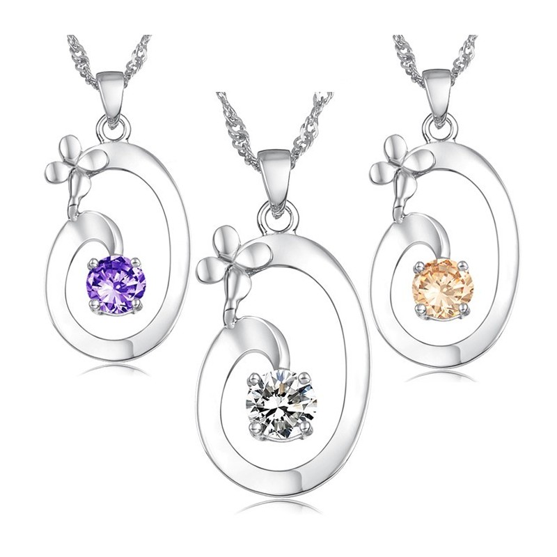 Colier Elegant Din Titan Placat Cu Platină, De Calitate Excelentă Pentru Femei Colier Elegant Din Titan Placat Cu Platină, De Calitate Excelentă Pentru Femei