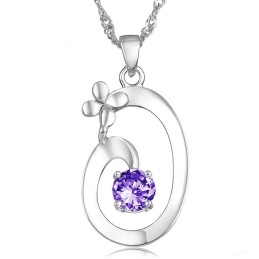 Colier Elegant Din Titan Placat Cu Platină, De Calitate Excelentă Pentru Femei