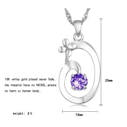 Colier Elegant Din Titan Placat Cu Platină, De Calitate Excelentă Pentru Femei