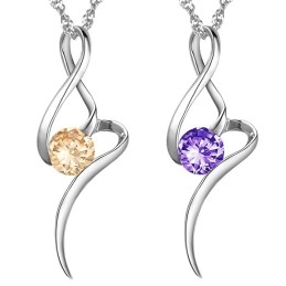 Colier Din Titan Placat Cu Platină Violet Pentru Femei, Cu Diamant, Care Se Vinde Bine În Întreaga Lume
