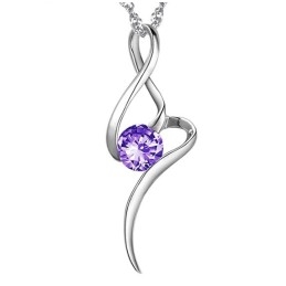 Colier Din Titan Placat Cu Platină Violet Pentru Femei, Cu Diamant, Care Se Vinde Bine În Întreaga Lume