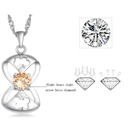 Colier Din Titan Placat Cu Platină, Cu O Gamă Largă De Varietăți, În Formă De Fluture Pentru Femei