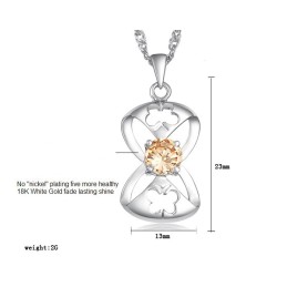 Colier Din Titan Placat Cu Platină, Cu O Gamă Largă De Varietăți, În Formă De Fluture Pentru Femei