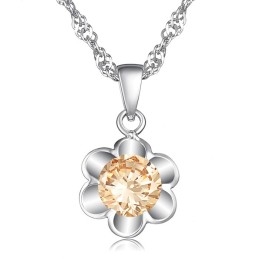 Colier Din Titan Placat Cu Platină Pură, Regina Calității, Pentru Femei, Cu Diamant