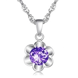 Colier Din Titan Placat Cu Platină Pură, Regina Calității, Pentru Femei, Cu Diamant