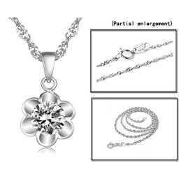 Colier Din Titan Placat Cu Platină Pură, Regina Calității, Pentru Femei, Cu Diamant