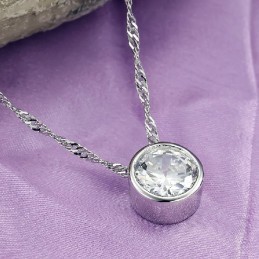 Colier Din Titan Placat Cu Platină Pentru Femei, Cu O Poveste Lungă Și Strasuri