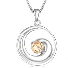 Colier Din Titan Placat Cu Platină De Înaltă Calitate Pentru Femei Cu Diamant