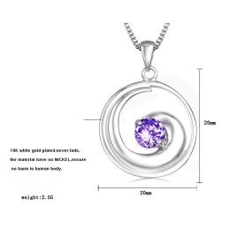 Colier Din Titan Placat Cu Platină De Înaltă Calitate Pentru Femei Cu Diamant