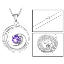 Colier Din Titan Placat Cu Platină De Înaltă Calitate Pentru Femei Cu Diamant