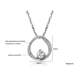 Colier Din Titan Placat Cu Platină, Concis, De Calitate Stabilă Pentru Femei