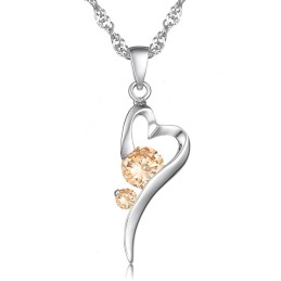 Colier Din Titan Placat Cu Platină, Cu Formă De Lacăt Pentru Femei, Cu Varietăți Largi, Cu Diamant