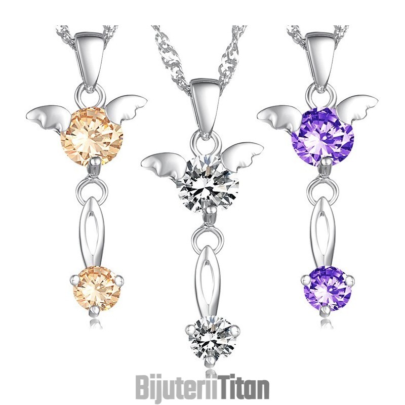 Colier Din Titan Placat Cu Platină, Calitate Și Cantitate Garantate, Pentru Femei, Cu Diamant Colier Din Titan Placat Cu Platină, Calitate Și Cantitate Garantate, Pentru Femei, Cu Diamant