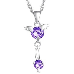 Colier Din Titan Placat Cu Platină, Calitate Și Cantitate Garantate, Pentru Femei, Cu Diamant