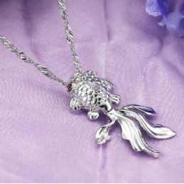 Colier Din Titan Placat Cu , Ușor De Utilizat, În Formă De Pește Feminin