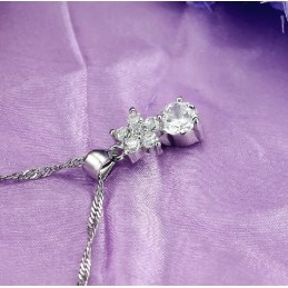 Colier Din Titan Placat Cu Platină, Cu Stea Feminină, Regina Calității, Cu Stras