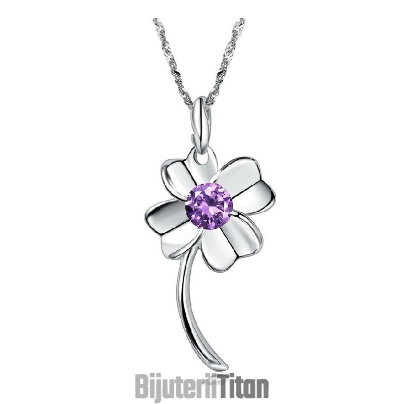 Colier Din Titan Placat Cu Platină, Durabil În Utilizare, În Formă De Trifoi Pentru Femei Colier Din Titan Placat Cu Platină, Durabil În Utilizare, În Formă De Trifoi Pentru Femei