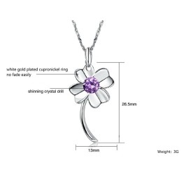 Colier Din Titan Placat Cu Platină, Durabil În Utilizare, În Formă De Trifoi Pentru Femei