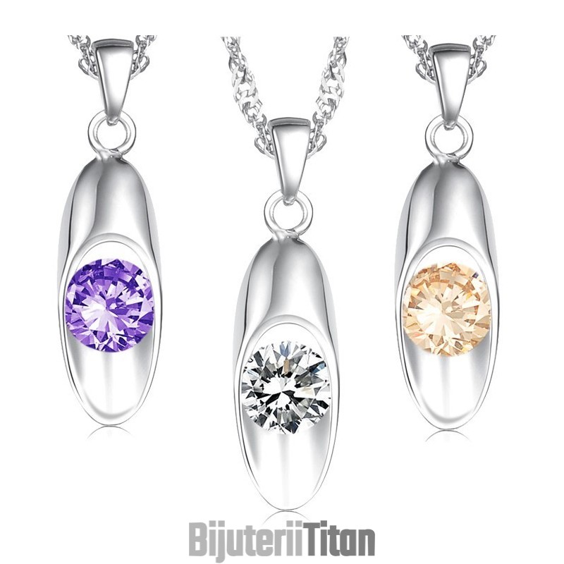 Colier Din Titan Placat Cu Platină, Calitate Și Cantitate Garantate, Pentru Femei, Cu Diamant Colier Din Titan Placat Cu Platină, Calitate Și Cantitate Garantate, Pentru Femei, Cu Diamant
