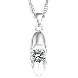 Colier Din Titan Placat Cu Platină, Calitate Și Cantitate Garantate, Pentru Femei, Cu Diamant