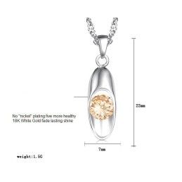 Colier Din Titan Placat Cu Platină, Calitate Și Cantitate Garantate, Pentru Femei, Cu Diamant