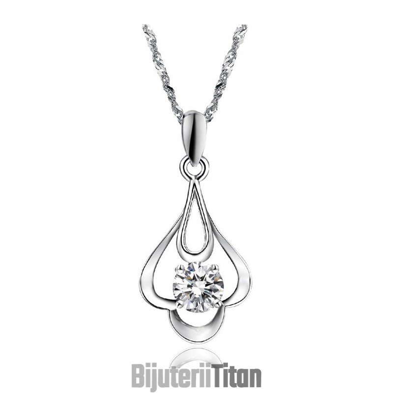 Colier Din Titan Placat Cu Platină, Calitate Și Cantitate Garantate, Pentru Femei, Cu Diamant Colier Din Titan Placat Cu Platină, Calitate Și Cantitate Garantate, Pentru Femei, Cu Diamant