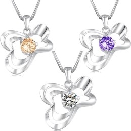 Colier Din Titan Placat Cu Platină, Calitate Excelentă, Pentru Femei, Cu Diamant