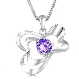 Colier Din Titan Placat Cu Platină, Calitate Excelentă, Pentru Femei, Cu Diamant