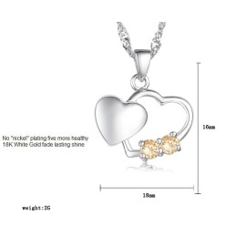 Colier Din Titan Placat Cu Platină, Calitate Stabilă, La Modă Feminină