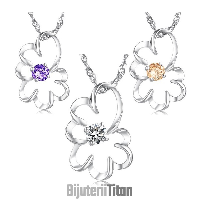 Colier Din Titan Placat Cu Platină Violet Pentru Femei, Cu Varietăți Largi, Cu Diamant Colier Din Titan Placat Cu Platină Violet Pentru Femei, Cu Varietăți Largi, Cu Diamant
