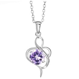 Colier Din Titan Placat Cu Platină, Calitate Și Cantitate Garantate, Pentru Femei, Cu Diamant