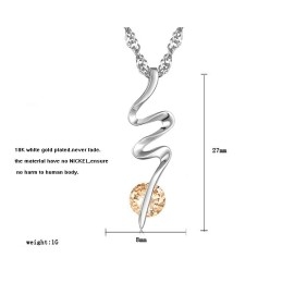 Binecunoscut Pentru Colierul Său De Titan Placat Cu Platină De Calitate Superioară Pentru Femei, Cu Diamant
