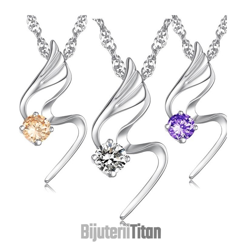 Colier Din Titan Placat Cu Platină, De Calitate Fiabilă, Pentru Femei, Cu Diamant Colier Din Titan Placat Cu Platină, De Calitate Fiabilă, Pentru Femei, Cu Diamant