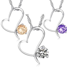 Colier Din Titan Placat Cu Platină De Înaltă Calitate Pentru Femei Cu Diamant