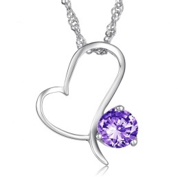 Colier Din Titan Placat Cu Platină De Înaltă Calitate Pentru Femei Cu Diamant