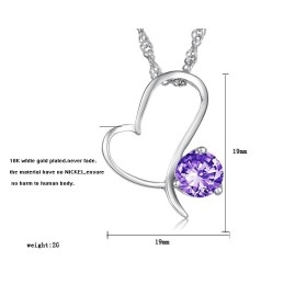 Colier Din Titan Placat Cu Platină De Înaltă Calitate Pentru Femei Cu Diamant