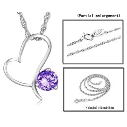 Colier Din Titan Placat Cu Platină De Înaltă Calitate Pentru Femei Cu Diamant