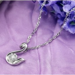 Colier Din Titan Placat Cu Platină, Ușor De Utilizat, Cu Stras