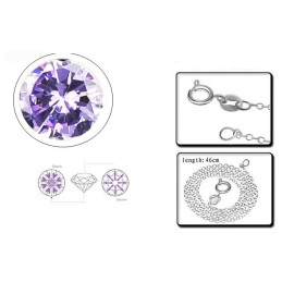 Colier Din Titan Placat Cu Platină, Cu O Gamă Largă De Varietăți Pentru Femei, Cu Diamant