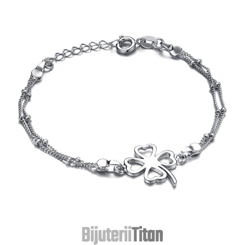 Brățară De Gleznă Din Titan Placată Cu Platină, În Formă De Trifoi, Calitate Și Cantitate Garantate Brățară De Gleznă Din Titan Placată Cu Platină, În Formă De Trifoi, Calitate Și Cantitate Garantate
