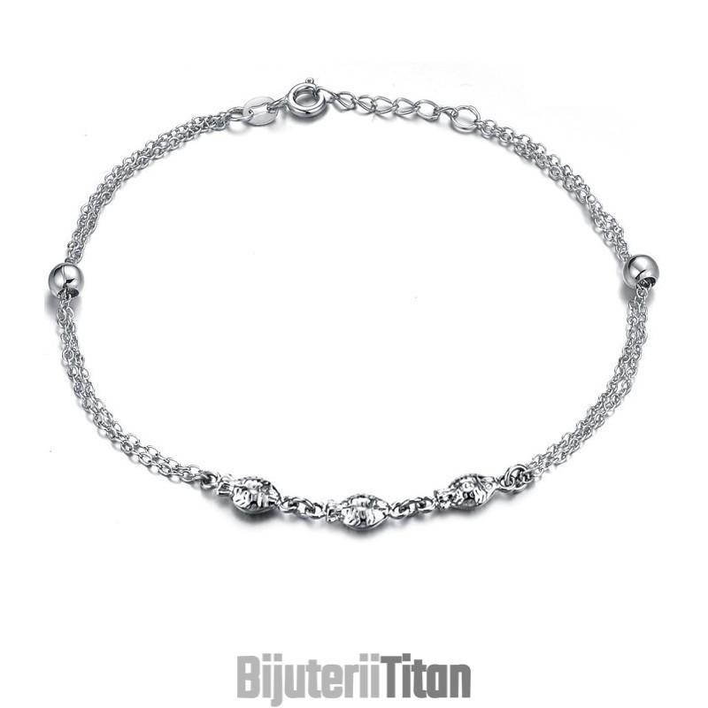 Brățară De Gleznă Din Titan Placată Cu Platină, În Formă De Pește Pentru Femei, De Calitate Excelentă Brățară De Gleznă Din Titan Placată Cu Platină, În Formă De Pește Pentru Femei, De Calitate Excelentă