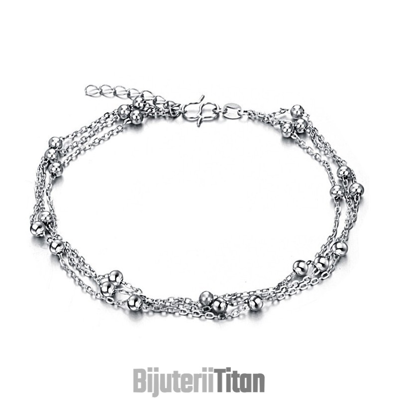 Varietăți Largi De Brățări De Gleznă Din Titan Placate Cu Platină Pentru Femei Varietăți Largi De Brățări De Gleznă Din Titan Placate Cu Platină Pentru Femei
