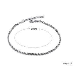 Brățară De Gleznă Din Titan Placată Cu Platină, De Renume Mondial, Pentru Femei